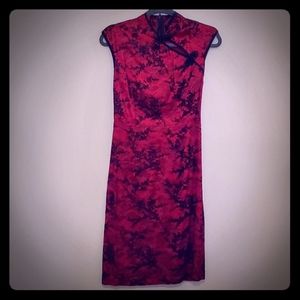 Morbid Threads Red and Black Asian Style Dress